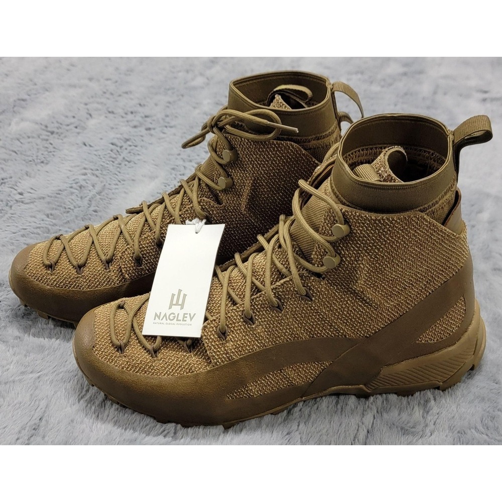 Naglev Unico Boots Mens 11 (EU 44.5) Brown Laced Combat Desert Hiking Aramid